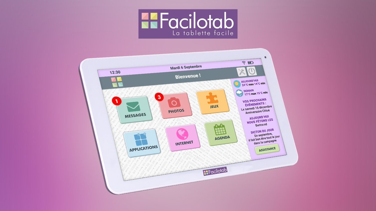 TBT9_W9's tweet photo. Merci à @Facilotab pour la plus facile des tablettes tactiles offerte ce soir dans #TPMPQI ! Une interface simplifiée pour les plus jeunes, les personnes âgées... #Facilotab 👉 La tablette familiale par excellence. 
Pour plus d'infos rendez-vous ici : https://t.co/qS086QaG89 https://t.co/dPvvCkAytm