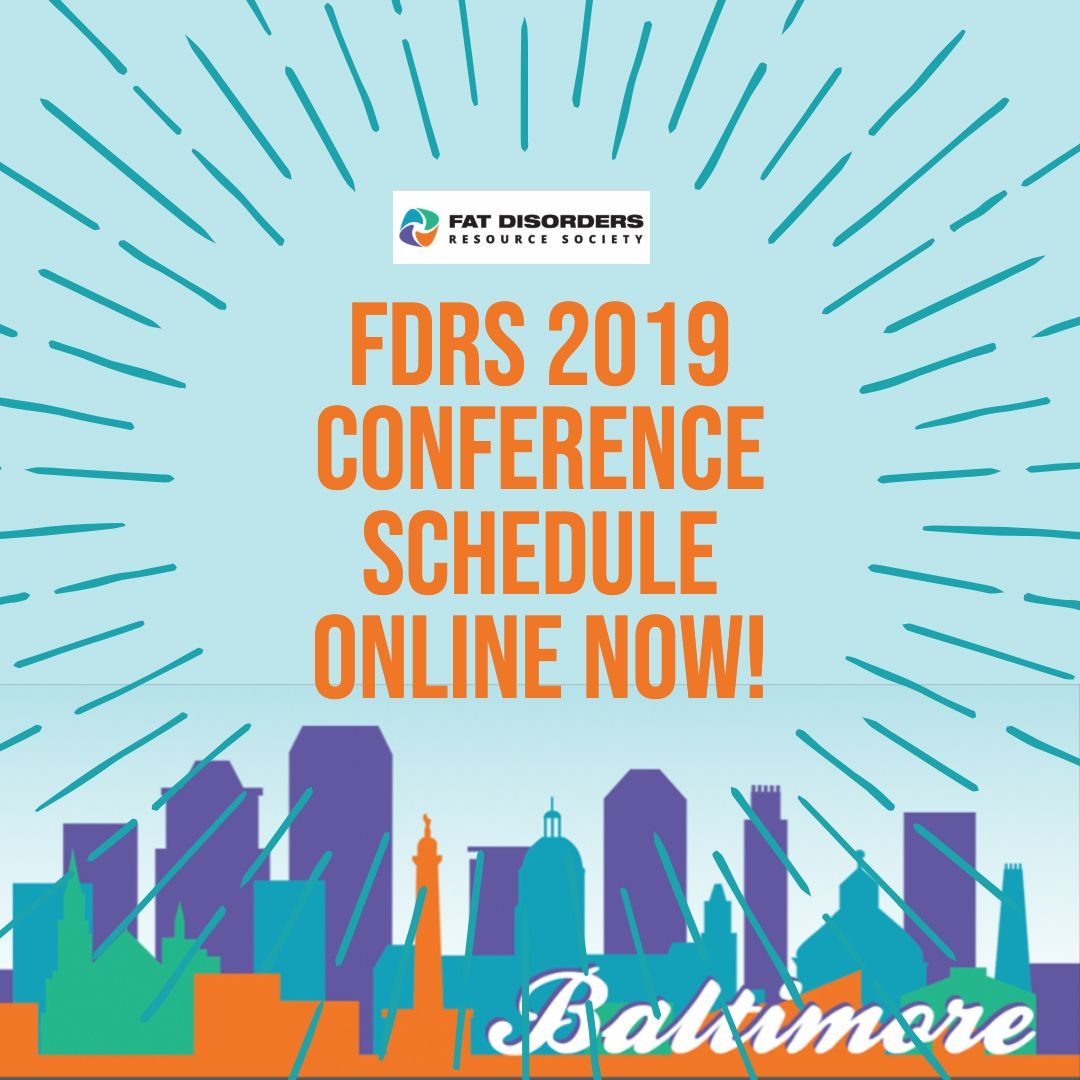 Fat_Disorders's tweet image. 28 days until #FDRS2019 kicks off! See who's speaking, the presentation topics, &amp;amp; more online now! Don't forget, the deadline to reserve in the FDRS discounted room block is tomorrow 3-14. #lipedema #dercums  fatdisorders.org/2019-conferenc…