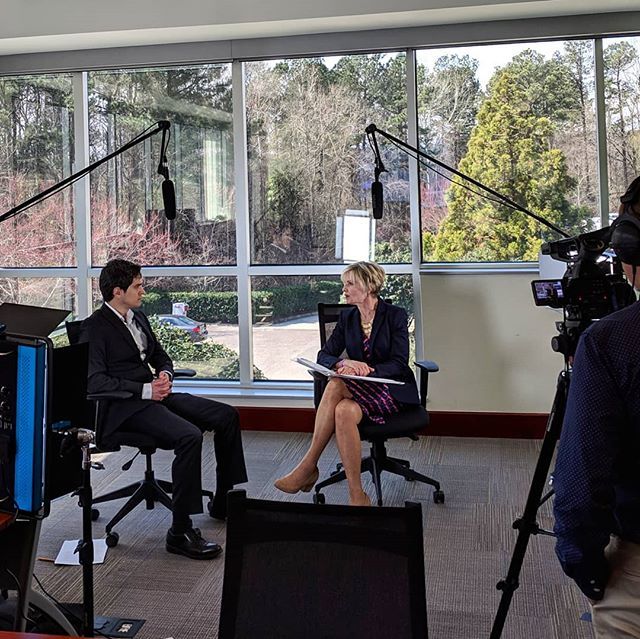 premierresearch's tweet photo. A little behind the scenes shot...Our #MarchOnRare activities continue with a quick #PremierVoices podcast chat with @taylorstale founder, Sharon King. Thank you, Sharon, for a wonderful day! https://t.co/DoWtoKevsN https://t.co/1TZqtFqXHG