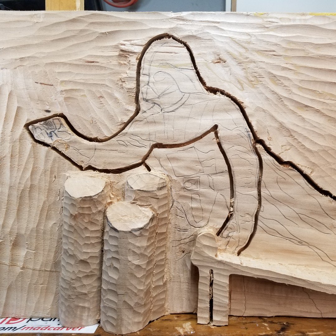 Madcarver00's tweet photo. Working title: DV
Consider becoming a Patron:
https://t.co/6cGehP2DDb
#magicalrealism #yourpassion #starwars #darthvader #woodsculpture #howtocarve #woodworking #woodcarving #sculpture #villian #IamYourFather https://t.co/ontlVdrT6K