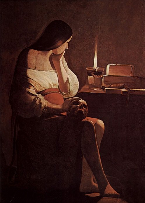 14 March #OTD #birthday Georges de La Tour (1593-1652)
#French #Baroque #painter

"Magdalene with the Smoking Flame"

#painters #painting #today