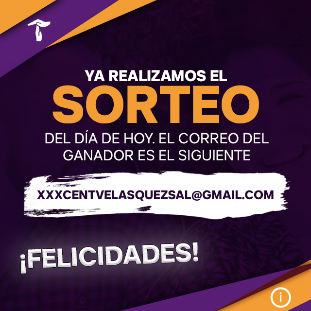 taimaopinion's tweet photo. Felicidades a xxxcentvelasquezsal@gmail.com eres el ganador de nuestro sorteo. Recordamos que se suplantan los 3 primeros caracteres por asteriscos para proteger la privacidad del usuario.Muchas gracias a los demás usuarios por participar. https://t.co/2NbtlKm1iy