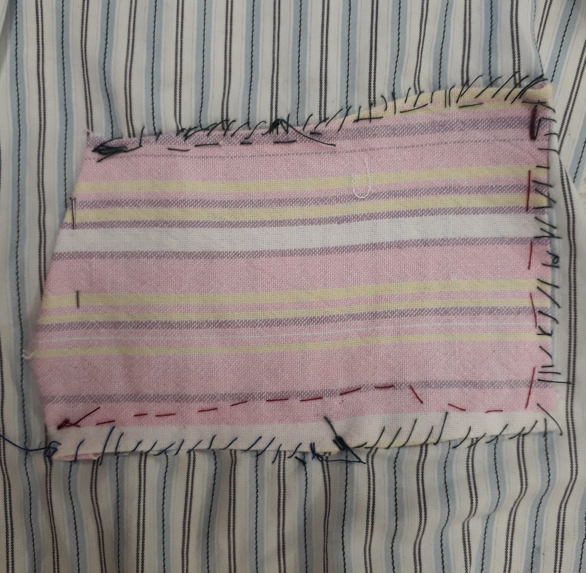 JulieBegen's tweet photo. Fantastic #makedoandmend #ww2 skills from Yr6 #WhitehallPrimary Confidence and knowhow. Just needs practice #textiles #sewing https://t.co/vDgPglYmkC