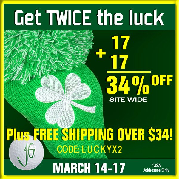j4gaccessories's tweet photo. LUCKY you! Get twice the savings now through #StPatricksDay when you enter our coupon code! Par-fect golf accessories for every golfer!
👉https://t.co/tAnXFA2Hqz https://t.co/U7JoaNIyvg