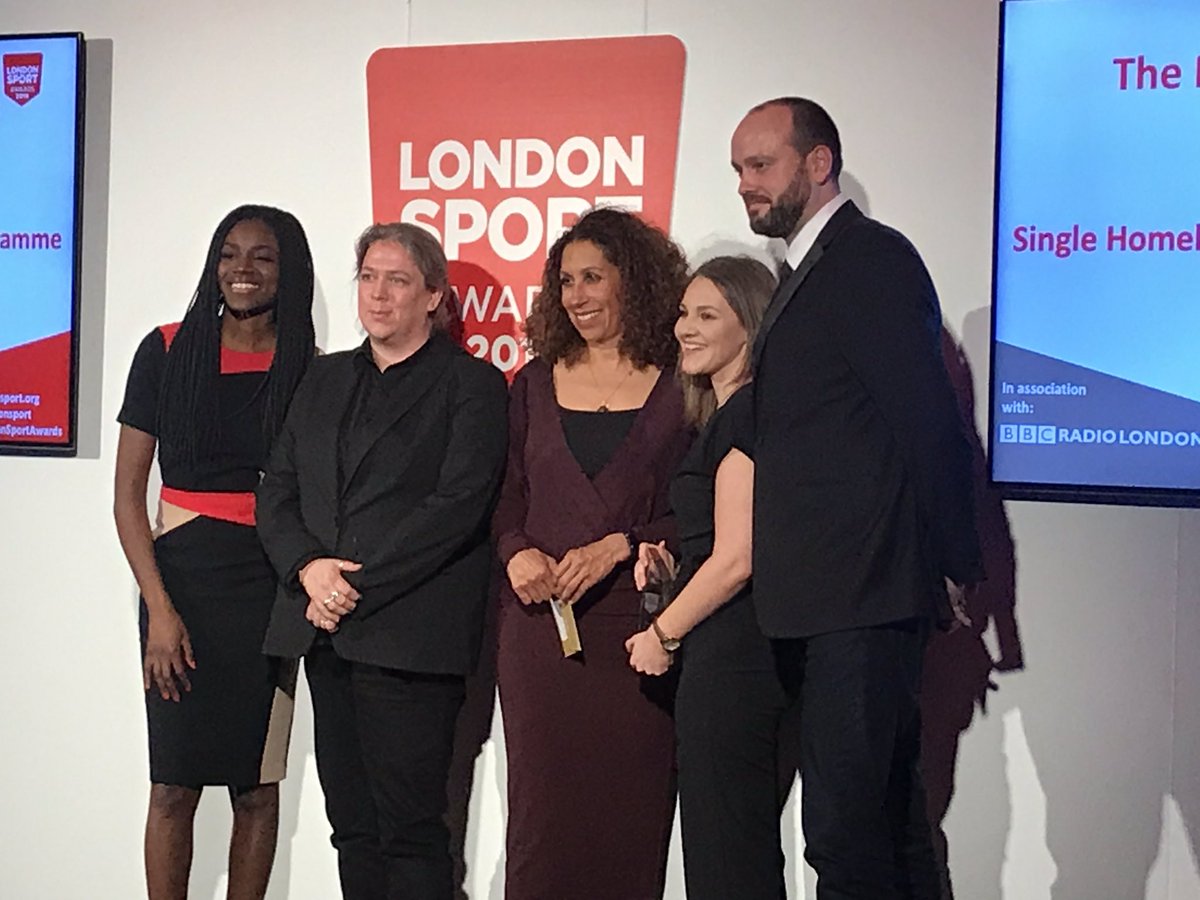 I’m so proud! @SHPcharity won the #LondonSportAwards for  the physical activity for health award! Well done all the clients and staff!!