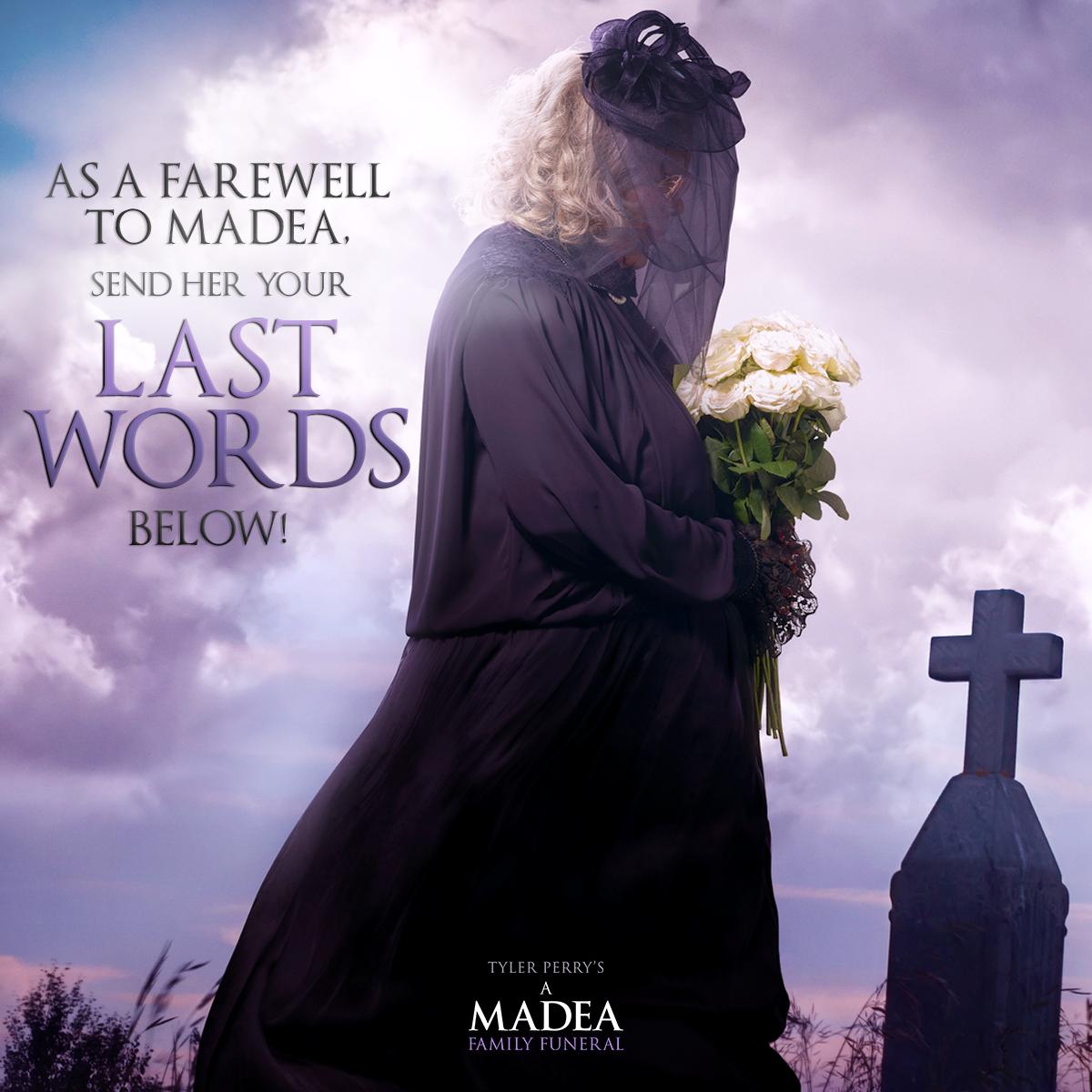 The end of an era. 🙏🏽 @TylerPerry’s A #MadeaFamilyFuneral is your last chance to see Madea on the big screen, don’t miss it!
tickets.madea.movie/#/tickets