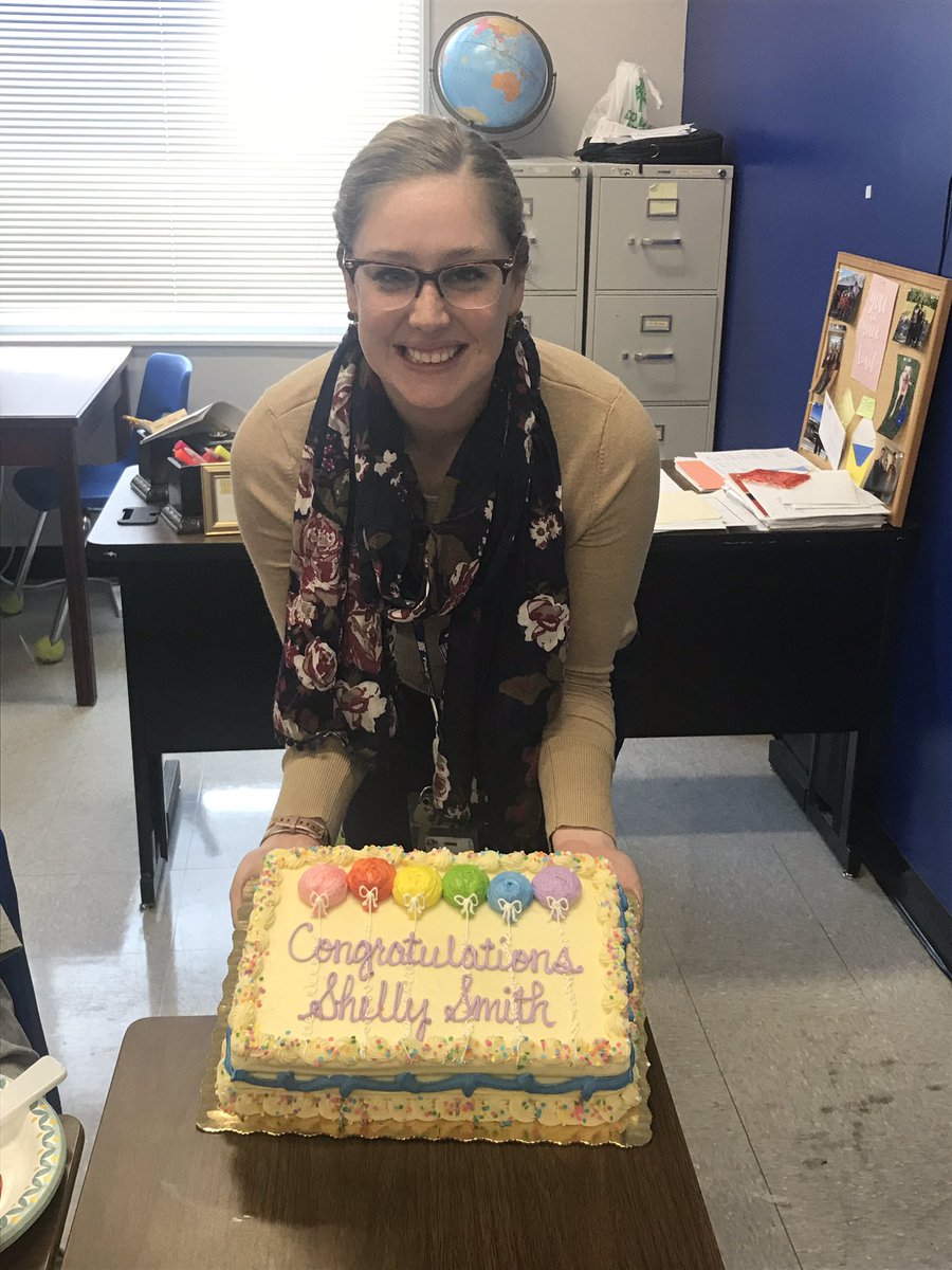 Our IB students put together quite the “shellebration” for our very own superstar teacher, <a href="/smithshelleyl/">Shelley Smith Britt</a>,  today!  <a href="/TRHSPrincipal/">Mike Berry</a> #WeAreTR #ExcellenceEveryDay