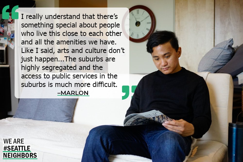 In four days, let’s pass Citywide Mandatory Housing Affordability for people like Marlon, a grad student at UW and member of the Parks Board who couldn’t live in Seattle without a subsidized apartment in the Central District.
Read Marlon’s story here: seattleneighbors.org/#/marlon/