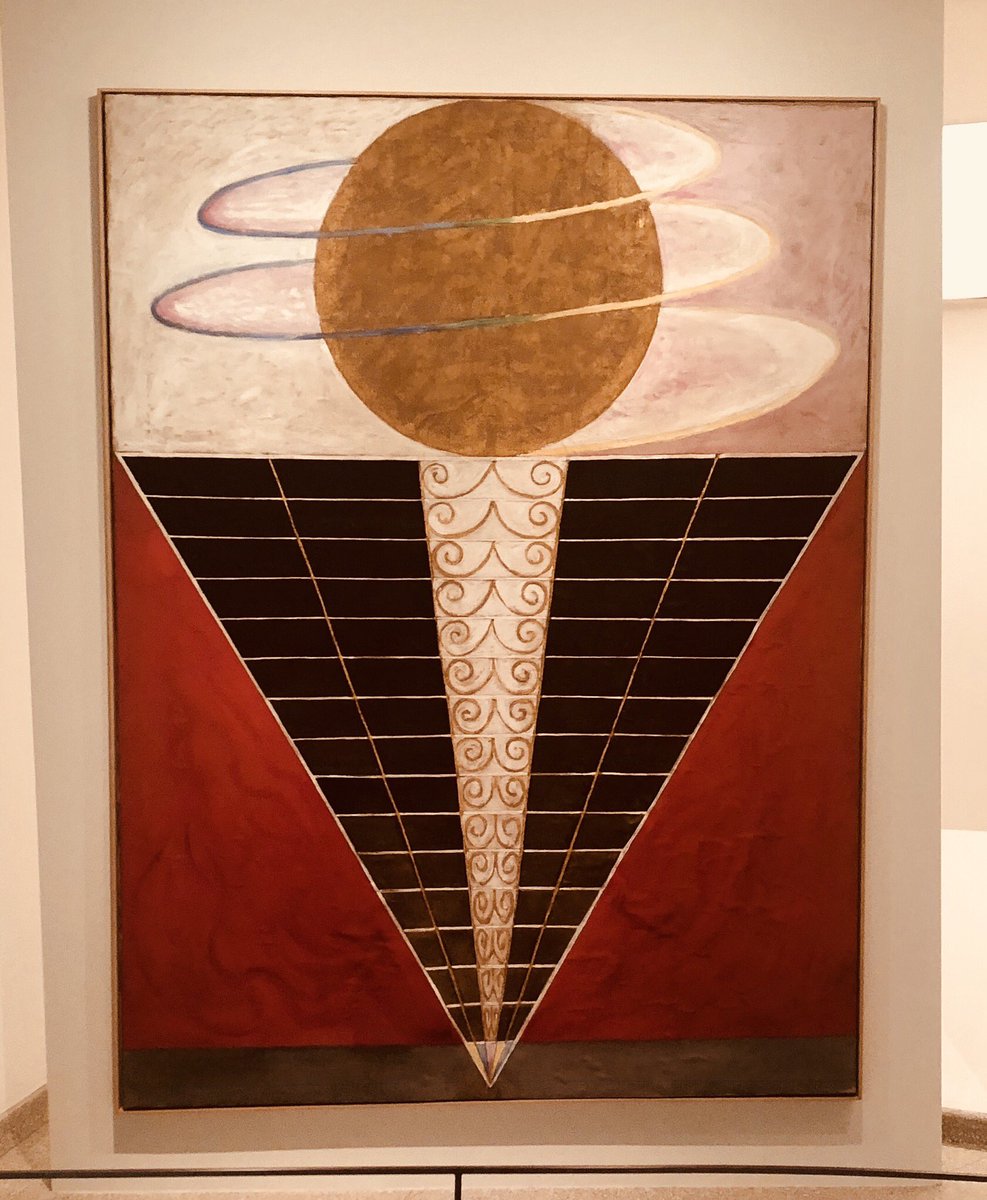 MonicaLewinsky's tweet photo. hilma af klint @Guggenheim ...  a MUST see. a little hope for humanity that it was crowded on a thursday. #HilmaafKlint 
(thx @nespector ) https://t.co/QWPY2cYFdZ