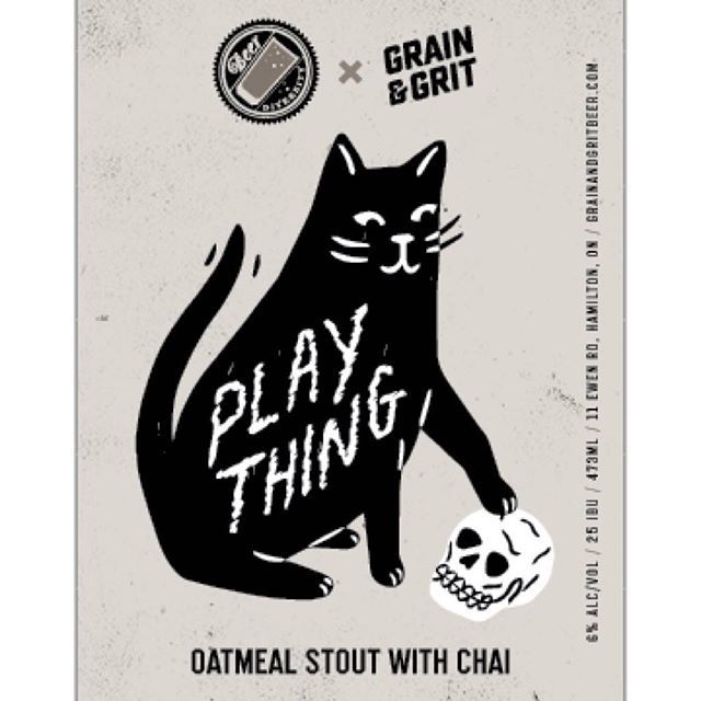 NEW BEER ALERT! The @grainandgritbeer #plaything is an Oatmeal Chai Stout and a crushing contrast to this evening’s drizzle. It’s also $1 off tonight.
.
.
.
.

#hamont #craftbeer #drinklocal #beer #supportlocal #thirstday #rain #drinkspecial