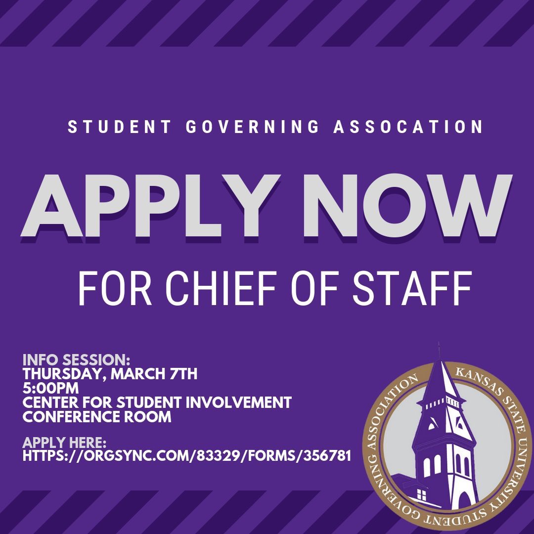 Only 3 more days to apply for Chief of Staff! Check out the responsibilities of COS and apply here: orgsync.com/83329/forms/35…