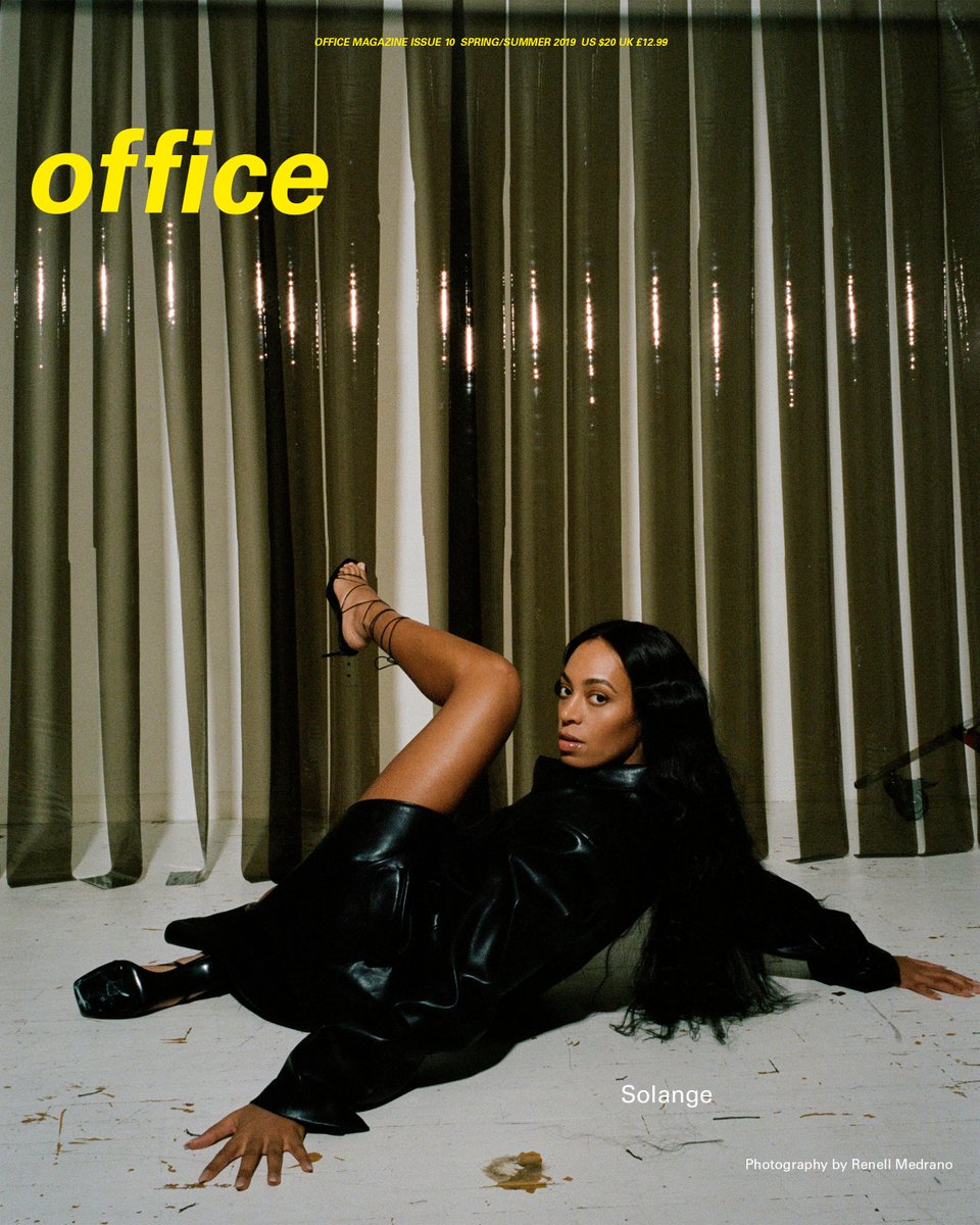officemagnyc's tweet photo. Office Issue 10 out now. For our first of ten exclusive covers is @solangeknowles by @Renellaice #officemagazinenyc #officeissue10 

https://t.co/xsxM6XmzlB https://t.co/iJaZpwylpa