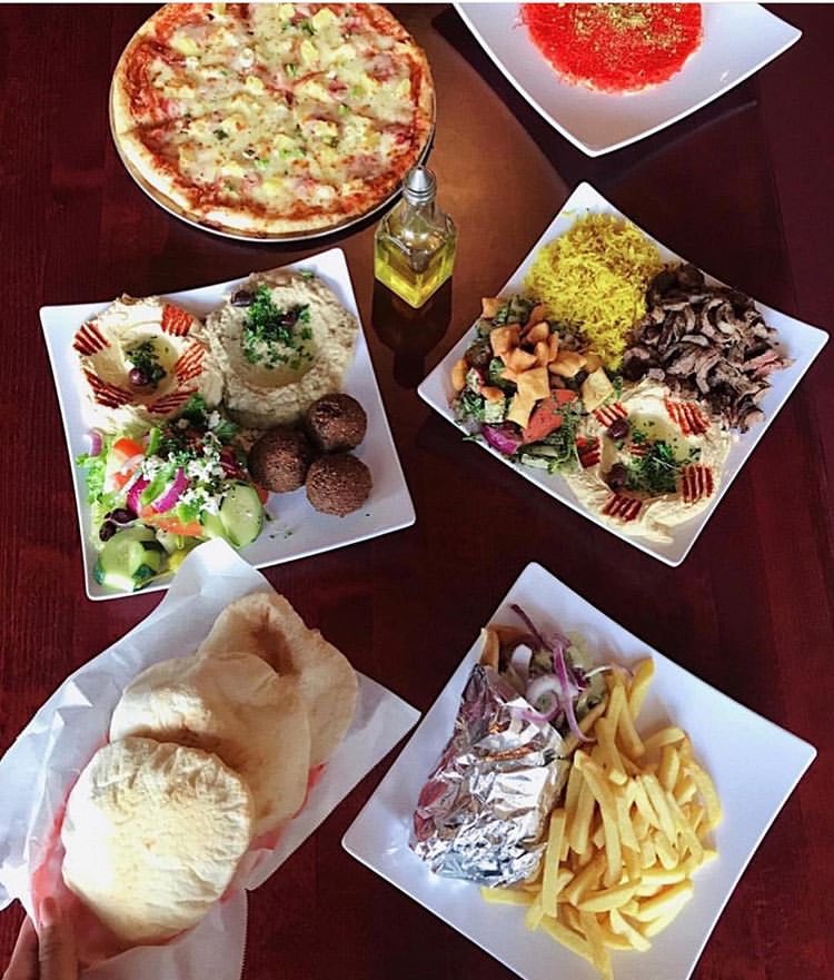 AlmarahATX's tweet photo. What better way to start your Monday than with our lunch special— you get to choose a meat, 3 sides, fresh pita bread and a drink ✨— Lunch special runs Monday-Friday from 11 am to 3 pm! https://t.co/2J1bzfFbw7