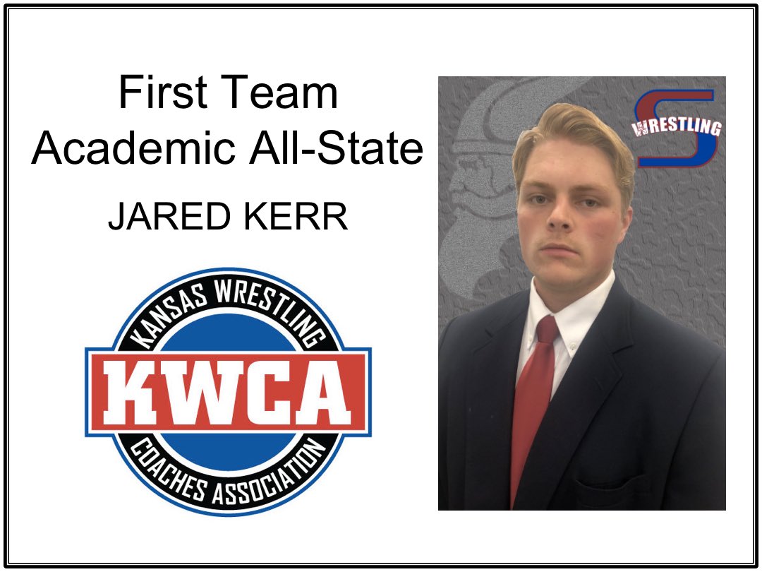SeamanWrestling's tweet photo. Academic awards have been released by @kwcaonline. @SeamanWrestling qualified for First-Team as a team and put senior @jared_kerr_ and juniors Cam Smith, Ezra Shove, and Baily Meredith on First-Team individually. Congrats to all! https://t.co/6njtf4SxiL