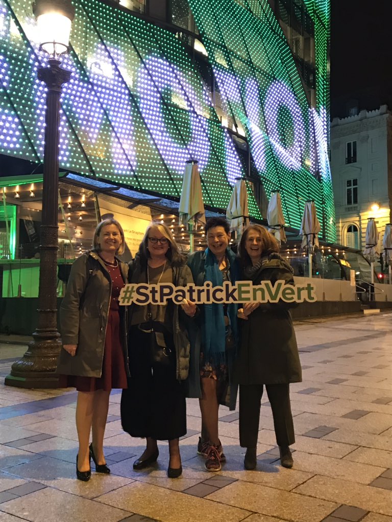 RoseCarrollCork's tweet photo. V successful evening networking on behalf of @Corkcoco @TourismIreland #paris #Stpatrickenvert trade &amp; media event promoting #PureCork with @TasteWestCork and @heaney_seamus https://t.co/ReV0Zls1QC