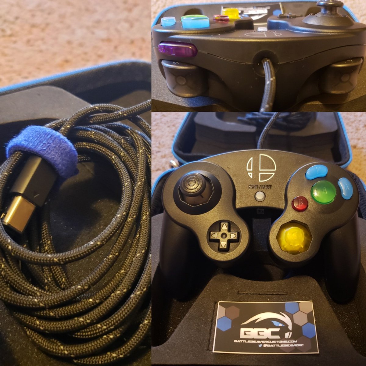 NeroSchiz's tweet image. My Battle Beaver controller finally came! Wooo! Thanks @BattleBeaverC ! I love it!
#PracticeTime #SmashBrosUltimate #BattleBeaverCustoms