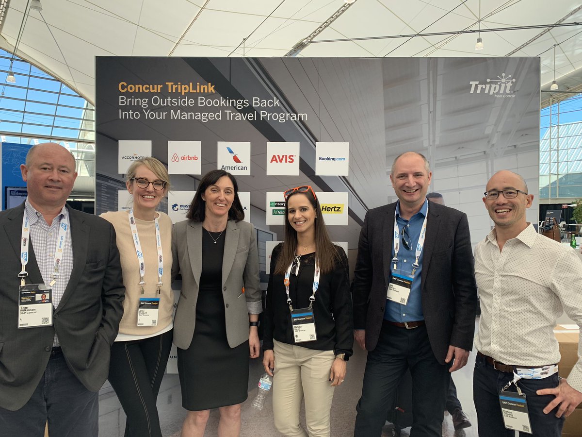 fionaashley's tweet image. Fun on the floor talking to clients with this awesome team! 🙌#SAPConcurFusion #TripLink @TripIt