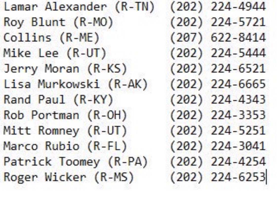 Richard42957335's tweet photo. @Lrihendry @443777 Here is there phone numbers. Feel free to reach out and let them know how you feel! https://t.co/cKHvLEI5kb