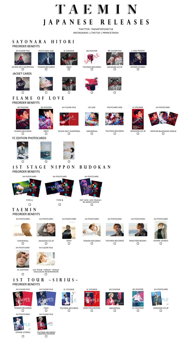 bbale_p's tweet photo. Okay SHAWOLS
I made the TAEMIN'S PHOTOCARDS LIST
Retweet this and show to all fans that need this.
I put every single photocard that SM release since 2008 to 2019
Don't delete the credits!!

Updated: March 2019
#TAEMIN #태민 #テミン #SHINee #샤이니
#SHINeeWorld 

I'm done. 😫 https://t.co/MgScYi5zw8