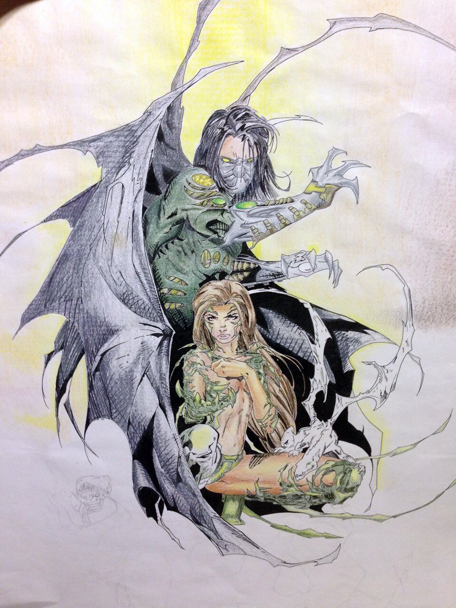When I was in high school I wanted to go into comics. This is a drawing copy of a poster featuring The Darkness and WitchBlade. 
.
.
.
.
#tbtart #pencildrawings✏️ #coloredpencilart #comicbookcharacters #thedarknesscomic #witchbladecomic #chicagofineartist #jasonmichaelbentley