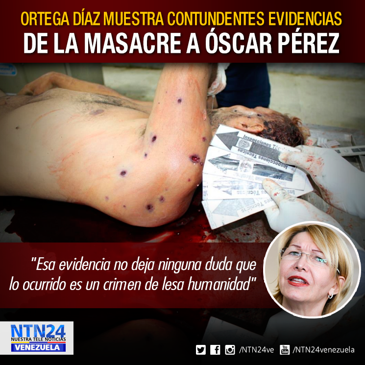 NTN24ve's tweet photo. La Fiscal General de Venezuela en el exilio, Luisa Ortega Díaz (@lortegadiaz) mostró este jueves a través de su cuenta en Twitter una fotografía inédita del exinspector Óscar Pérez, poco después que fuese masacrado por el régimen de Nicolás Maduro https://t.co/WmsITtx9wE https://t.co/vNWBZGMLWm