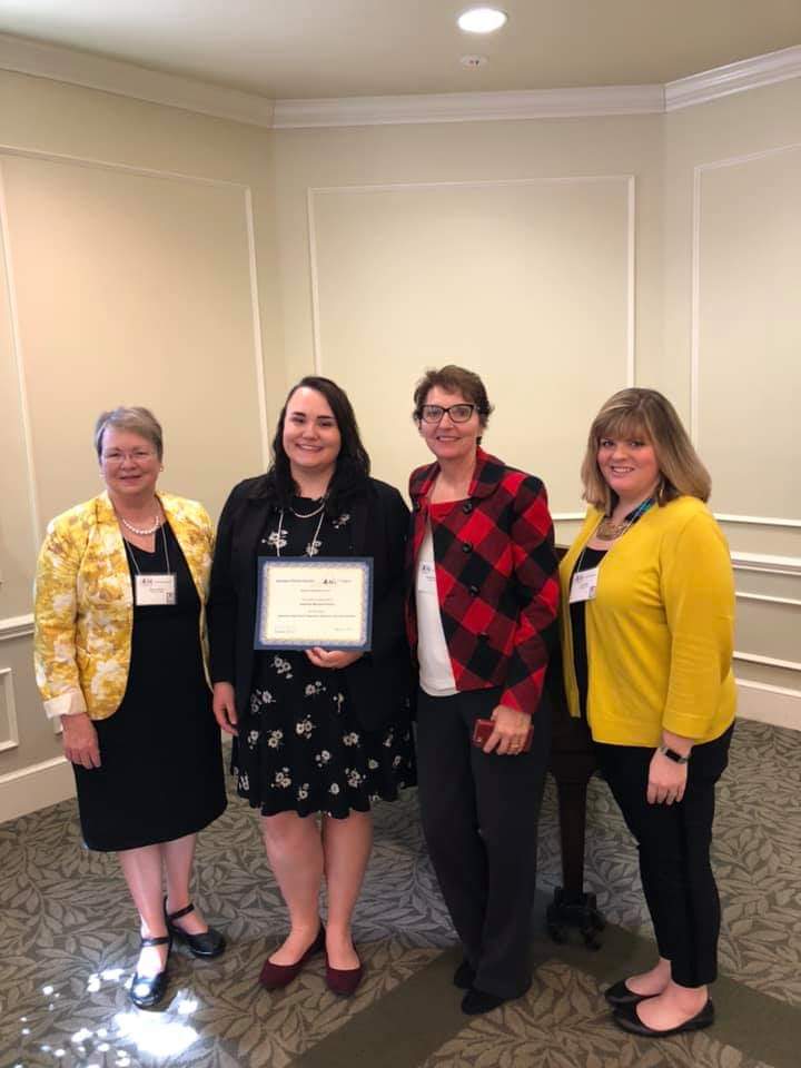 kmphillips96's tweet photo. I was so honored today to receive the Teacher Candidate Research Award from ATE-VA! Thank you @CrabbeKacey for coming and supporting me! 😊 https://t.co/EWXvFgZFnJ