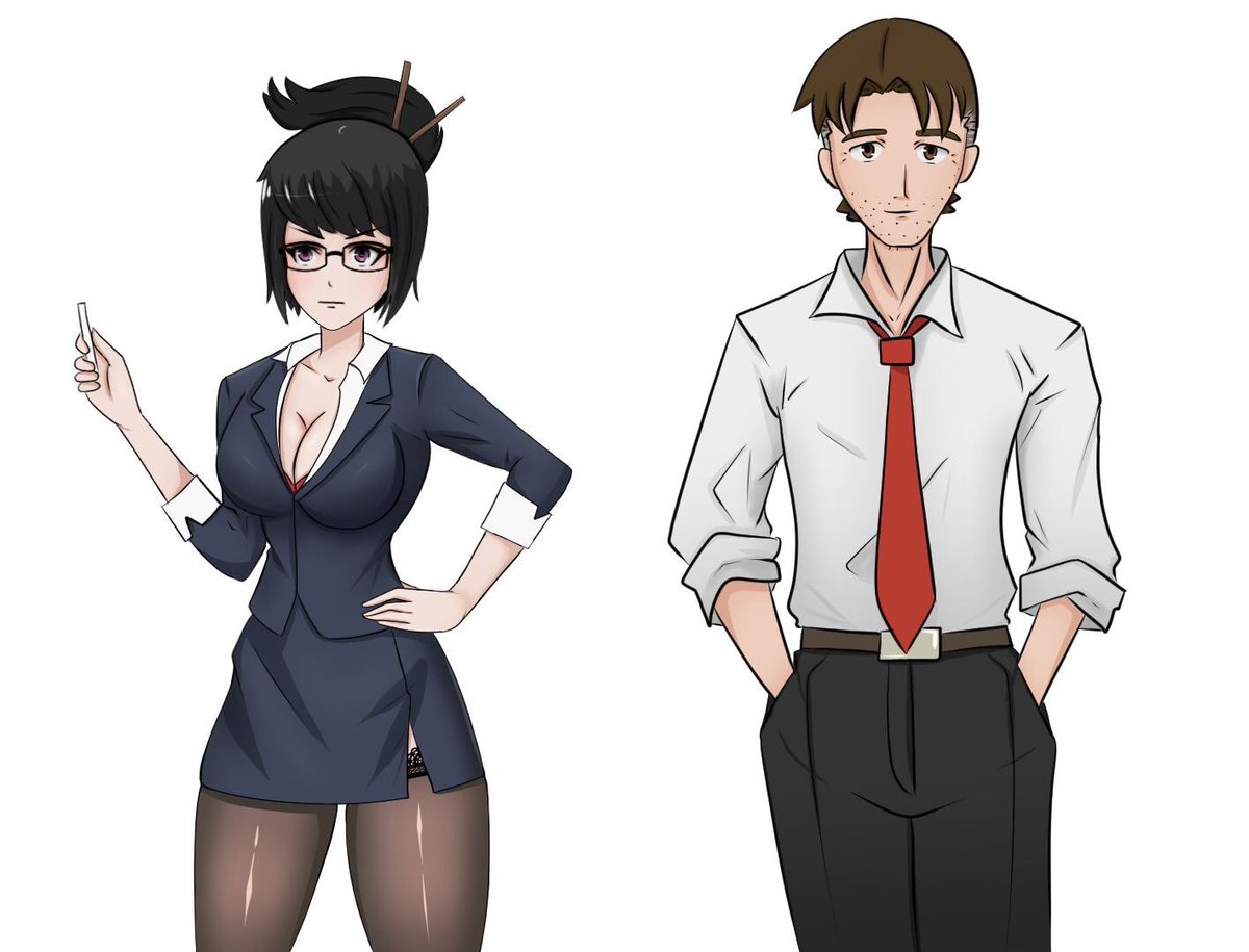 SnowfallStudio's tweet photo. anyone else ever crush on teachers? Or is it just me😍 #VisualNovel #VisualNovelGame #everydaysdifferentvn #senpai #indiedev https://t.co/wCsfkpoAEe