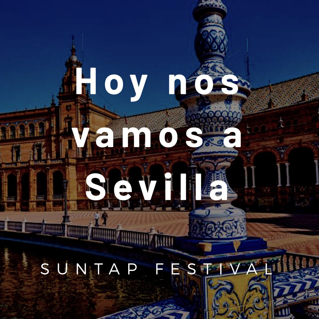 Ya estamos listos para el fin de semana en Sevilla en el <a href="/suntapfestival/">Suntap Festival</a> !!! #queemocion #topteachers #novaallover #welovesevilla #claquetapteam