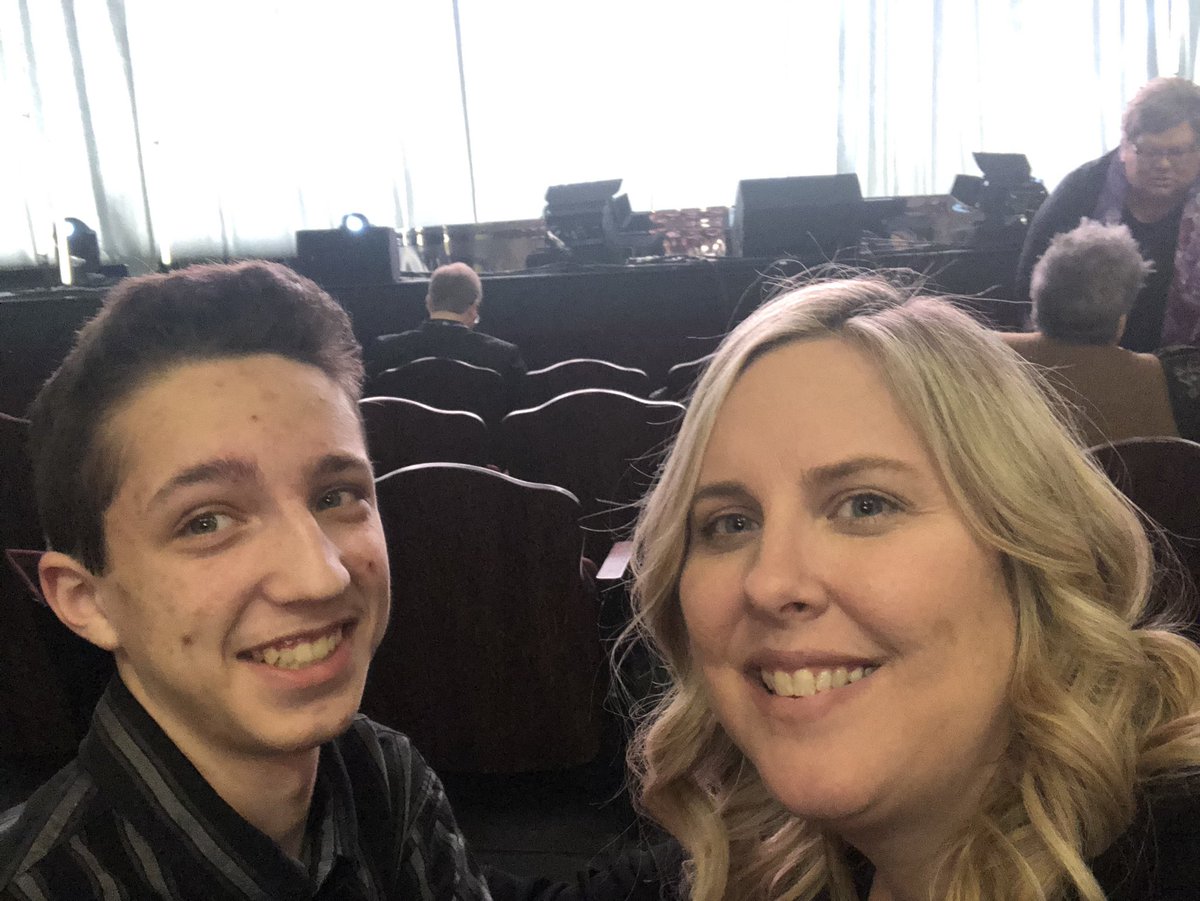 Mother &amp; Son excited to see <a href="/MichelleObama/">Michelle Obama</a> in Milwaukee #IAmBecoming