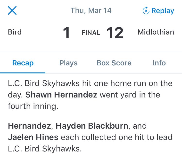 Not quite how we hoped to start off the season, but it gives us a good idea of what we need to improve on as a whole. In the midst of a rough outing, one bright spot was #uncommitted ‘19 Senior SS Shawn Hernandez (<a href="/Shawn_1725/">Mr. Hernandez</a>) with his 1st HR on the season. #1Flock1Goal