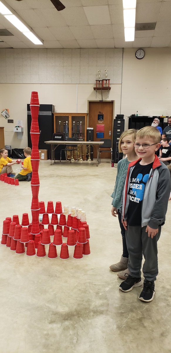Way to go Blackhurst Kindergarten for winning the District wide STEM Olympics tonight! #blackhurstleads #stemolympics #teamwork #cupstacking