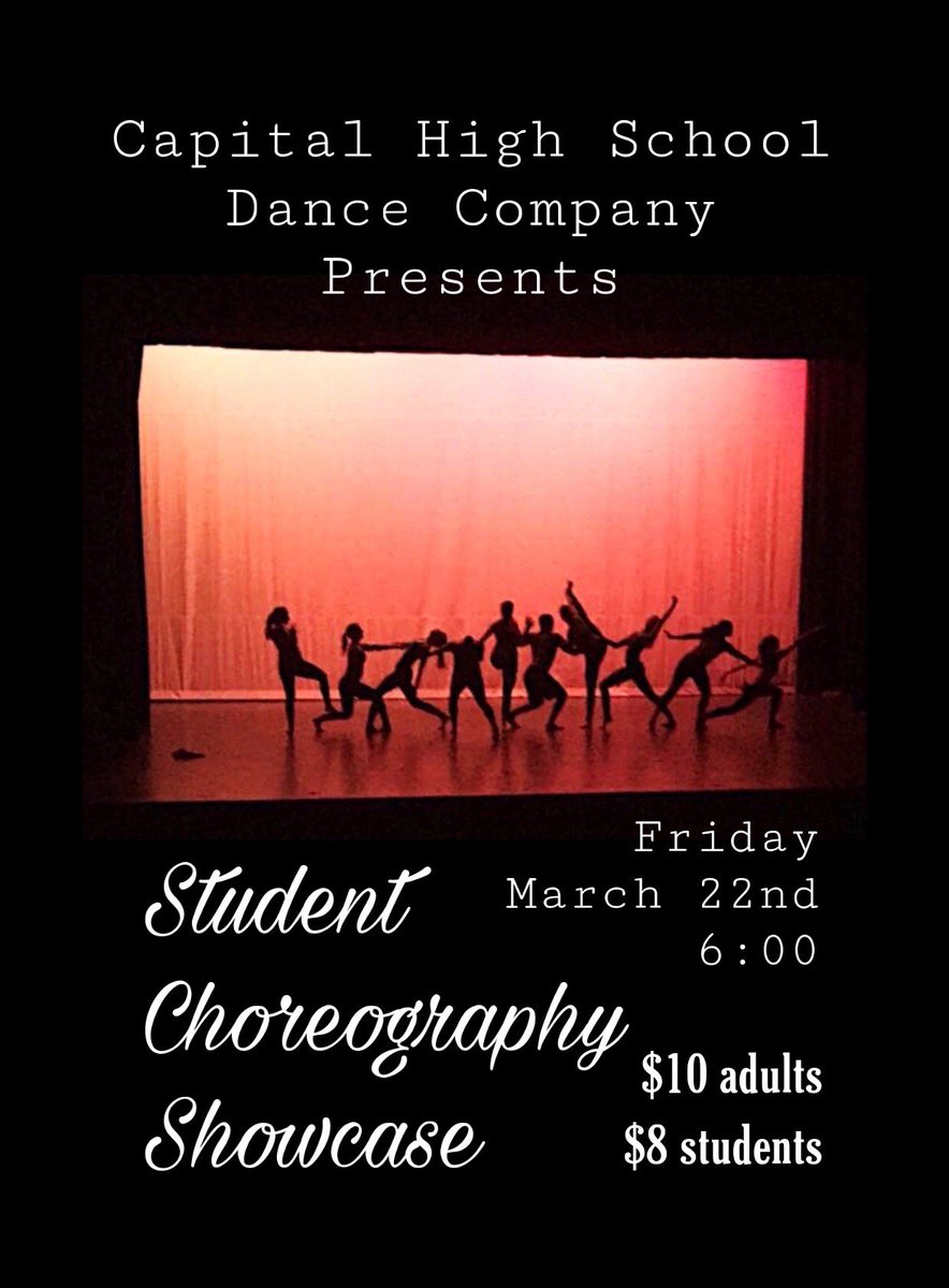 CHSDanceWV's tweet photo. The Capital High School Dance Company featuring Dance 4 and Dance 3 present... https://t.co/vmMVyfNIXj