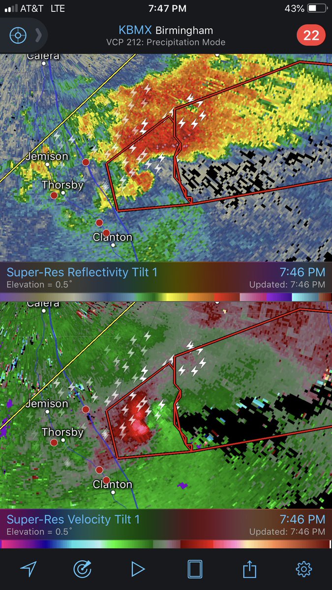 grumpyfotoguy's tweet photo. Pretty sure that’s a #tornado. Take cover. Be safe all. #ALwx https://t.co/6YrbisdLFc