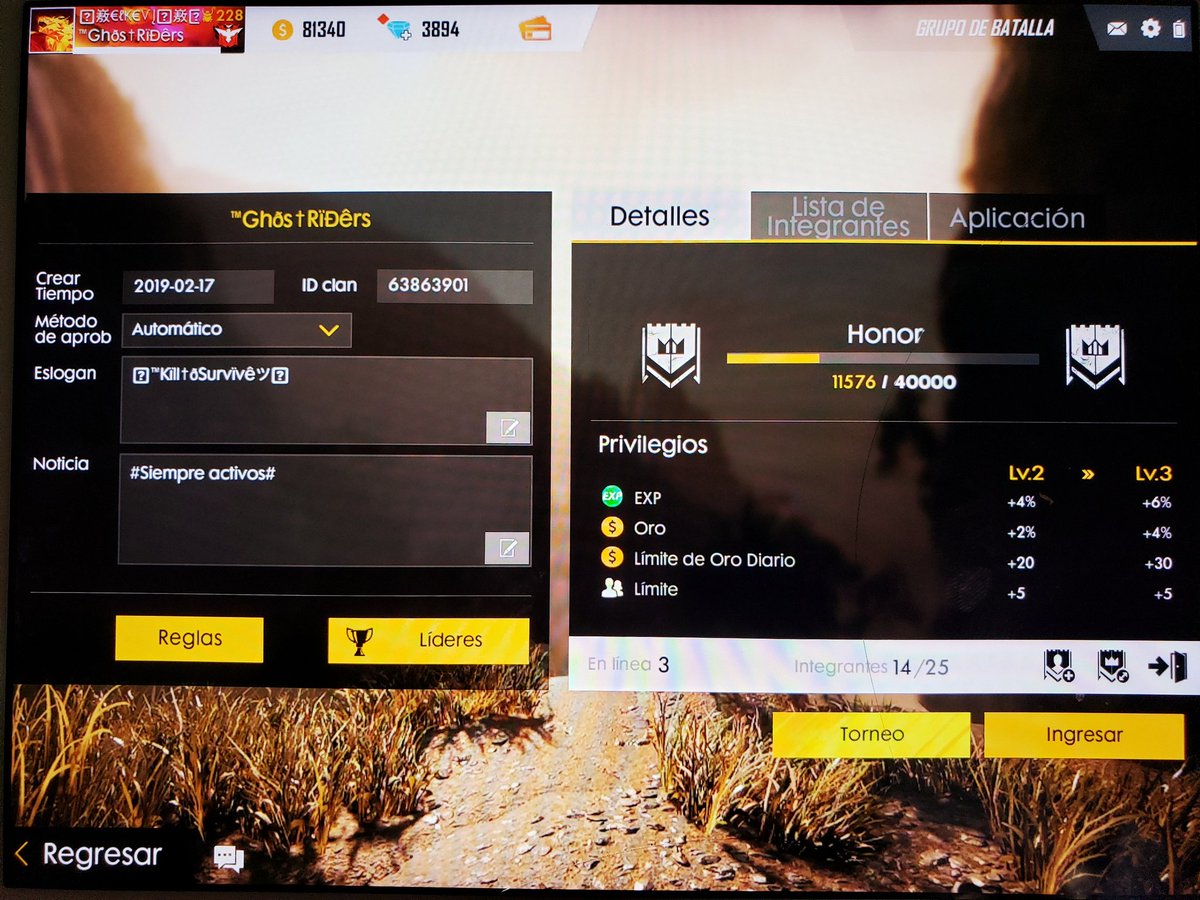 KevinMickael2's tweet photo. @FreeFireES  pero nos ayude estamos reclutando gente  63863901 https://t.co/zx4iH1v6Pi