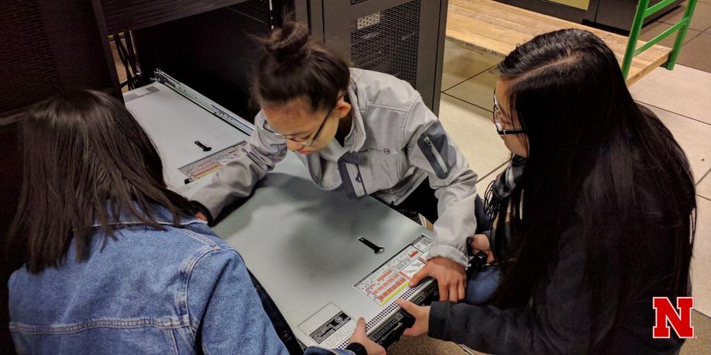 UNLtriostem's tweet image. Today we visited @NebraskaITS, where @UNLTRIOrub and @UNLTRIOubms participants set up computing infrastructure, thanks to a @USEdGov grant. In the coming days you can learn more about our various activities focused on serving STEM aspirants.

#TRIOWorks #FirstGenNebraska