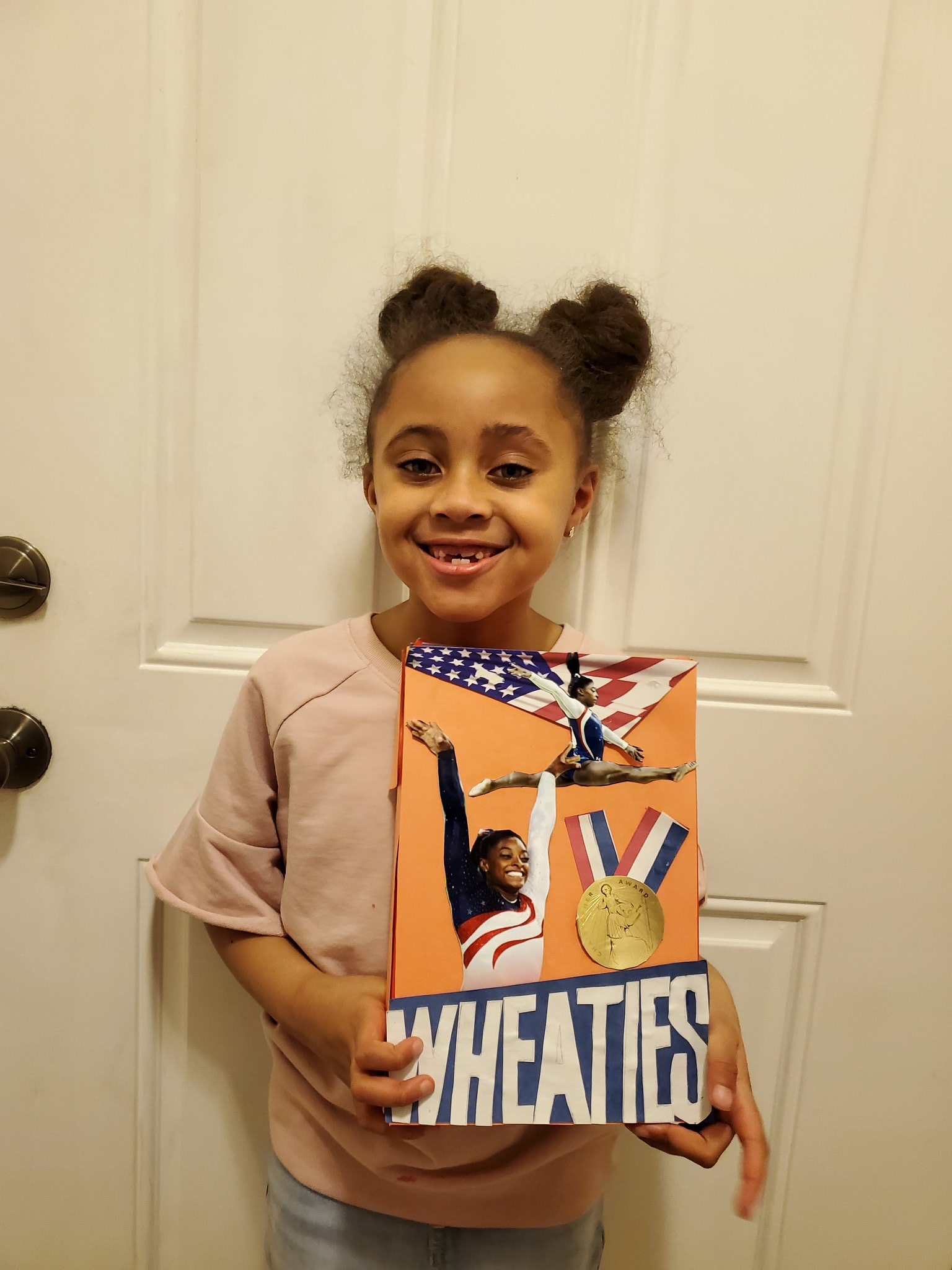Happy birthday my daughter finished her project and wheaties box on you 