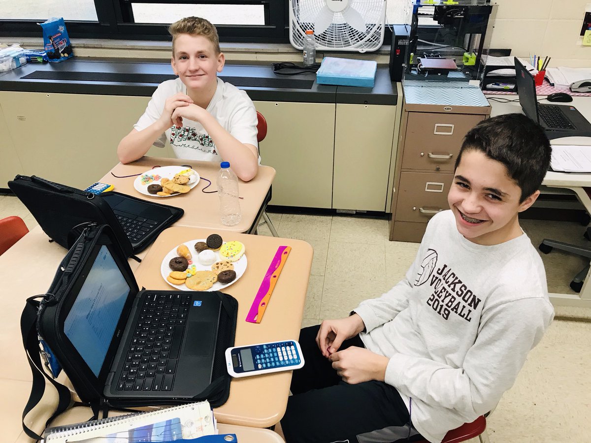 More PI Day fun! #piday2019 #d45Learn4Life #JAJaguarsROAR <a href="/D45Jackson/">Jackson Middle School</a>