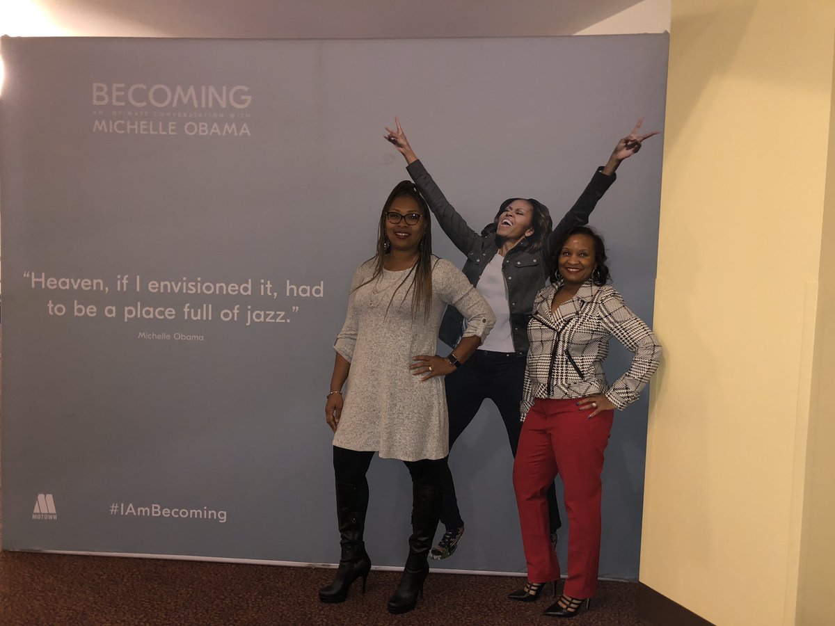 FitN4Dee's tweet photo. When you're bestie invites you to see your first lady!!! Cant wait for the show to start! 
#IAmBecoming #allthewayfromTX
#friendsforever https://t.co/65hP5ypGEP