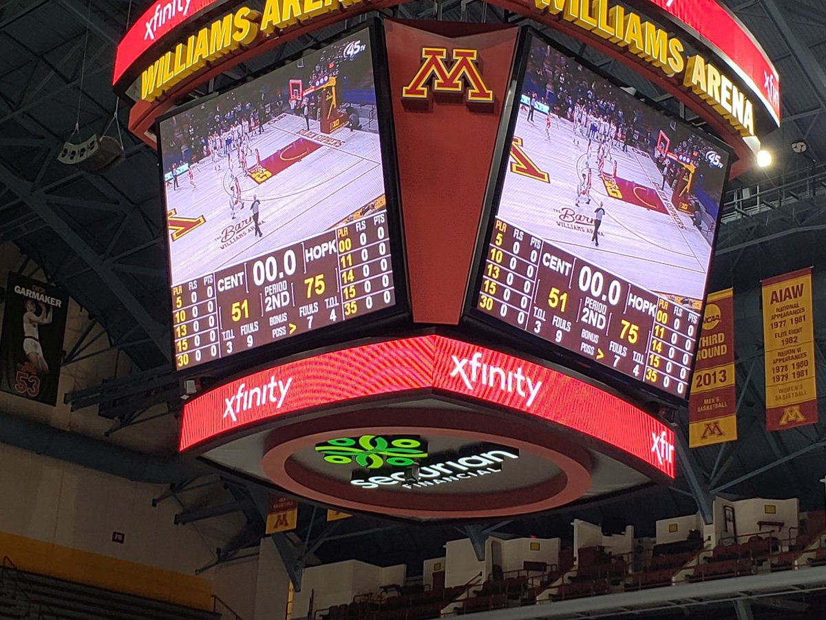 CentCougs's tweet photo. Final from State Semis - Hopkins 75 Centennial 51. The Cougs (26-5) were led by Stapleton's 16, and Anderson's 14. The Cougars now move to Saturday's 3rd place game which is at 5 PM  @ Concordia University. Will face either Stillwater or Eastview. https://t.co/Vnjt5IPu5g