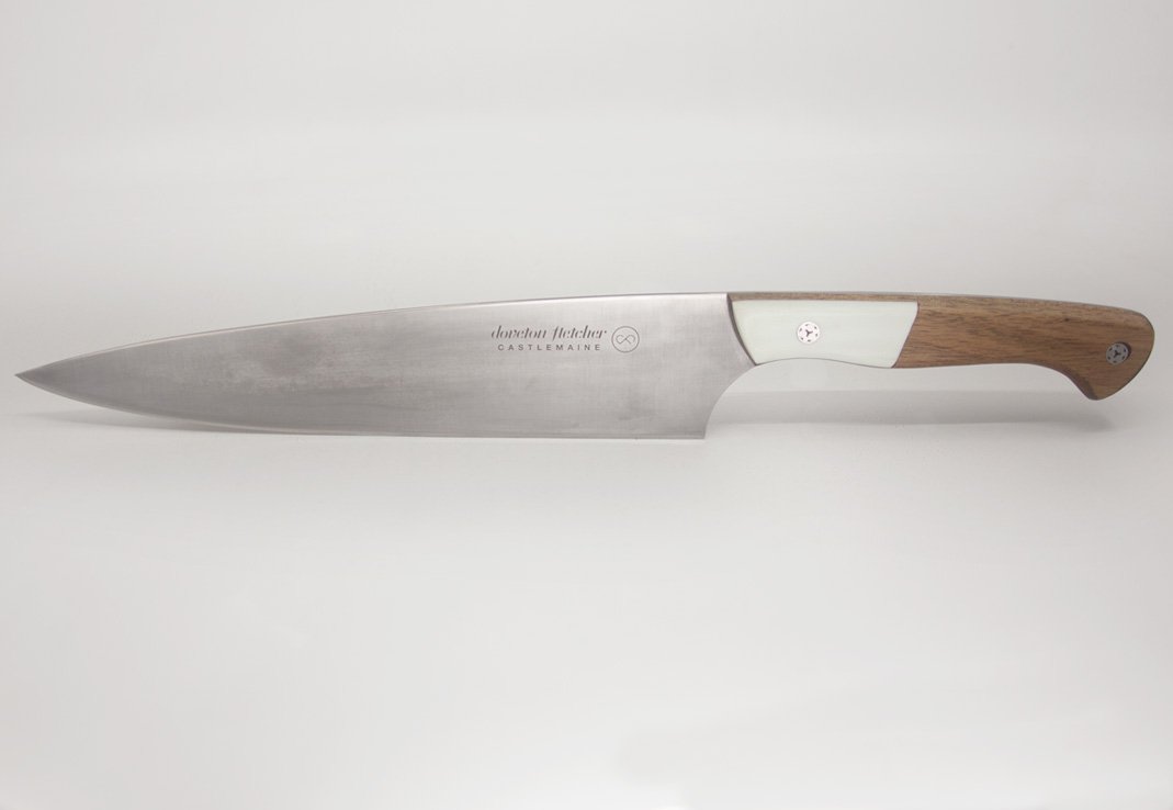 Tasmanian Blackwood sustainably harvested from the depths of lake Pieman on Tasmania's west coast - Hidden for over 25 years - a forest once submerged. Doveton Fletcher's classic Gyuto chef's knife has a story as rich as the recipes you use it with. . - mailchi.mp/dovetonfletche…