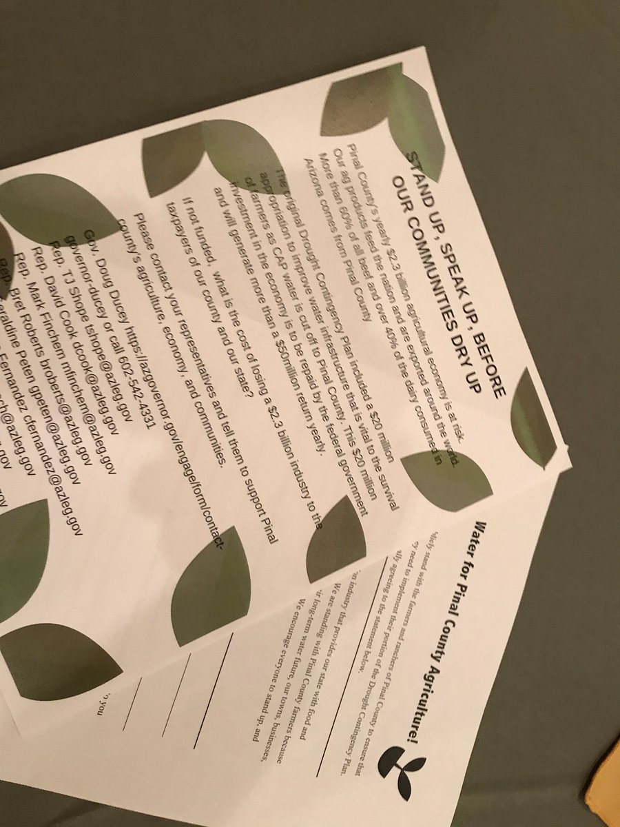 Cottonaggie's tweet image. Stand Up, Speak Up, before Our communities Dry Up Forum in Pinal County #AzWater #AzDCP