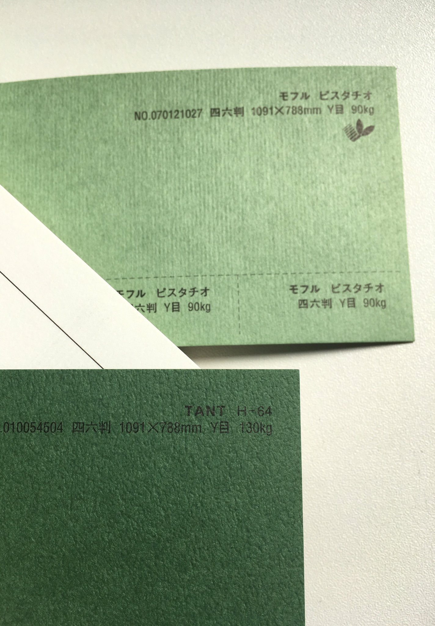株式会社サカエ おはようございます 今日は オリーブの日 オリーブ色の名のつくファインペーパーも色々な種類がありますね 美味しそうな色です 春の小春日和に似合うようなイメージのグリーン色の用紙も置いていきます 今日も頑張っていきましょ