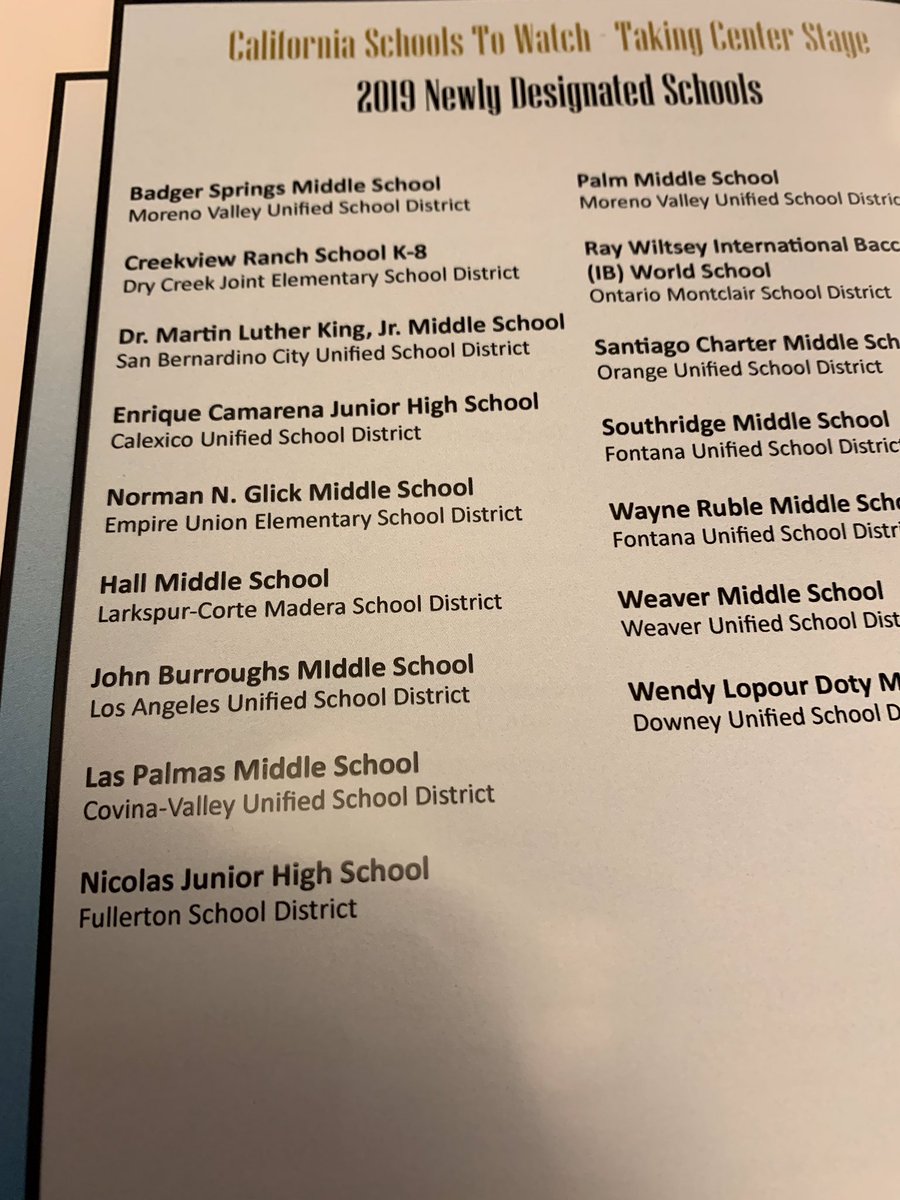 NicolasKnights's tweet photo. Nicolas was honored today in Sacramento at the California Middle Grades Alliance as a National Schools to Watch! #FSDLearns #NicolasPride https://t.co/9sME4ZIiGN