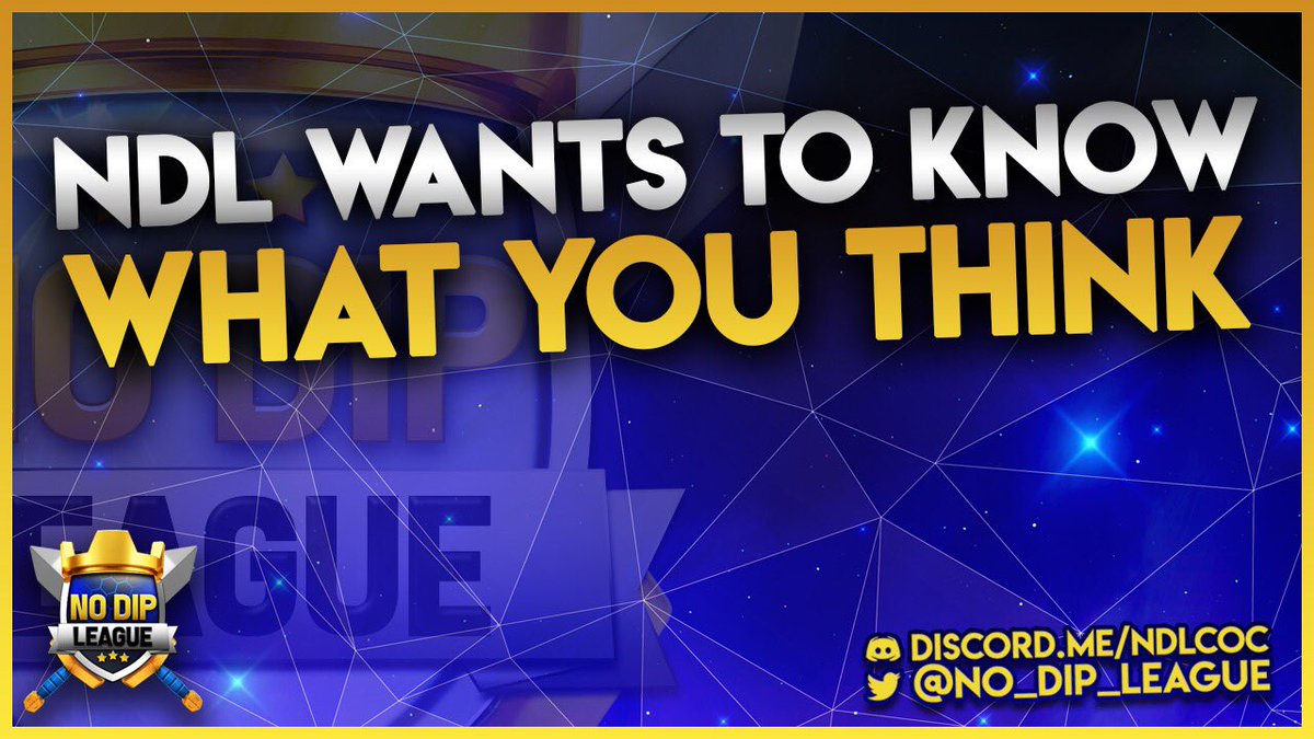 NDL wants your opinion!  Attached is a poll to help us gather some information regarding the breakdowns for Seasom 5. This poll is open to everyone. goo.gl/forms/lyiU8G77…