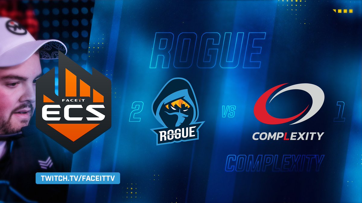 NAVILeague's tweet photo. WE'RE GOING TO WEMBLEY!

After a double OT deciding map, #RogueCS take down @compLexity 22-20 on Inferno to win the series 2-1!

We are the NA #ECS7 week 1 champions and we've secured our spot in the finals!

#GoRogue https://t.co/JzvpSYAOIJ