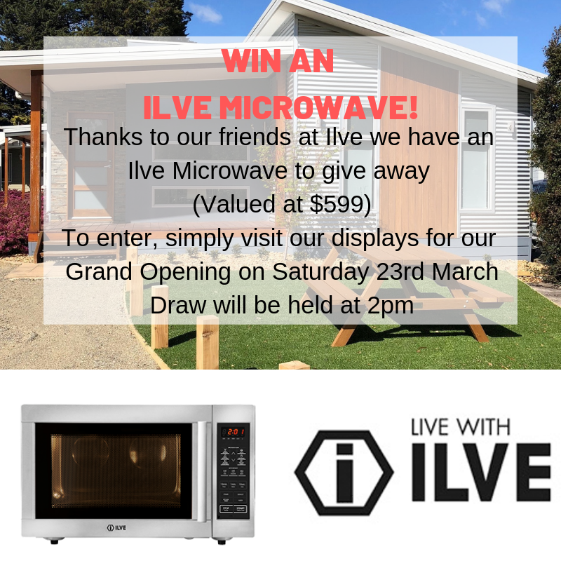 ToddDevineHomes's tweet photo. W I N  A N  I L V E  M I C R O W A V E!
To celebrate opening our new displays, Ilve have donated a microwave (valued at $599) to be raffled at our Grand Opening on Saturday 23rd March! #win #microwave #grannyflat #transportablehome #ilve #holidaycabin https://t.co/Pz1SAyyIer