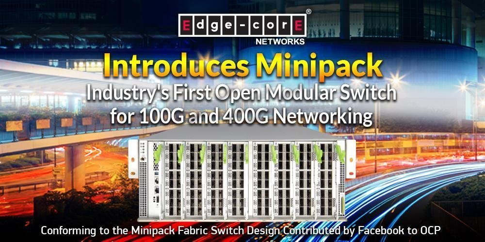 EdgecoreNetwork's tweet image. #Edgecore is excited to introduces #Minipack — Industry's First Open Modular Switch for #100G and #400G Networking. The Edgecore #Minipack #AS8000 which conforms to the Minipack Fabric Switch design contributed today by #Facebook #OCP. More on reurl.cc/OG9Ay
