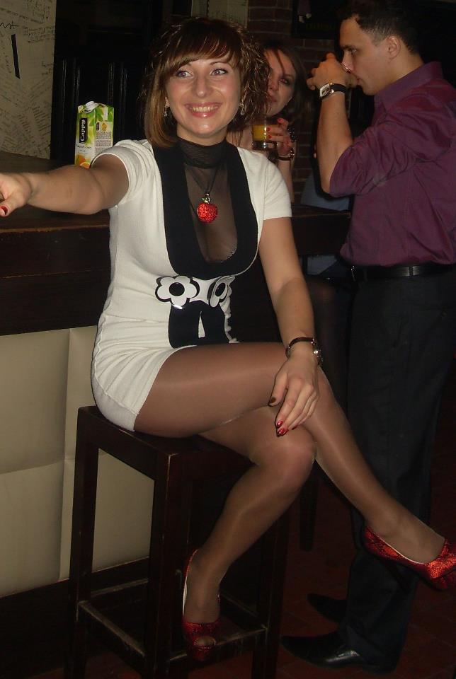 Candid Legs on Twitter "Babe On A Bar Stool In Tan Pantyhose With Her ... picture