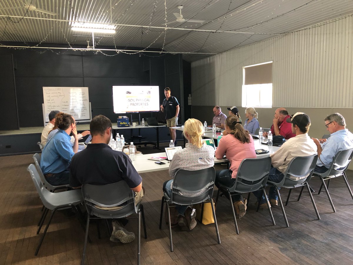 BackPaddockCo's tweet image. Fun in the classroom and sun this week for our ProSoils-Grain students! Starting with our Gilgandra class on Wednesday 13th March. ProSoils-Grain offered in partnership with @TocalCollege funded by #AgSkilled