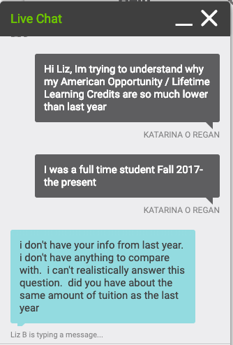 koregan's tweet photo. @HRBlockAnswers Very dissatisfied with the service of chatting with tax pros. Being told that screen share doesn't really work and being told right off the bat that my question was unrealistic?! Was just looking for guidance #hrblock https://t.co/AmO1qIk1XK